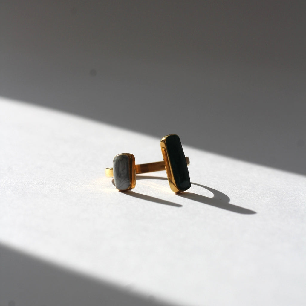 ANILLO COLORES - Chapado en oro