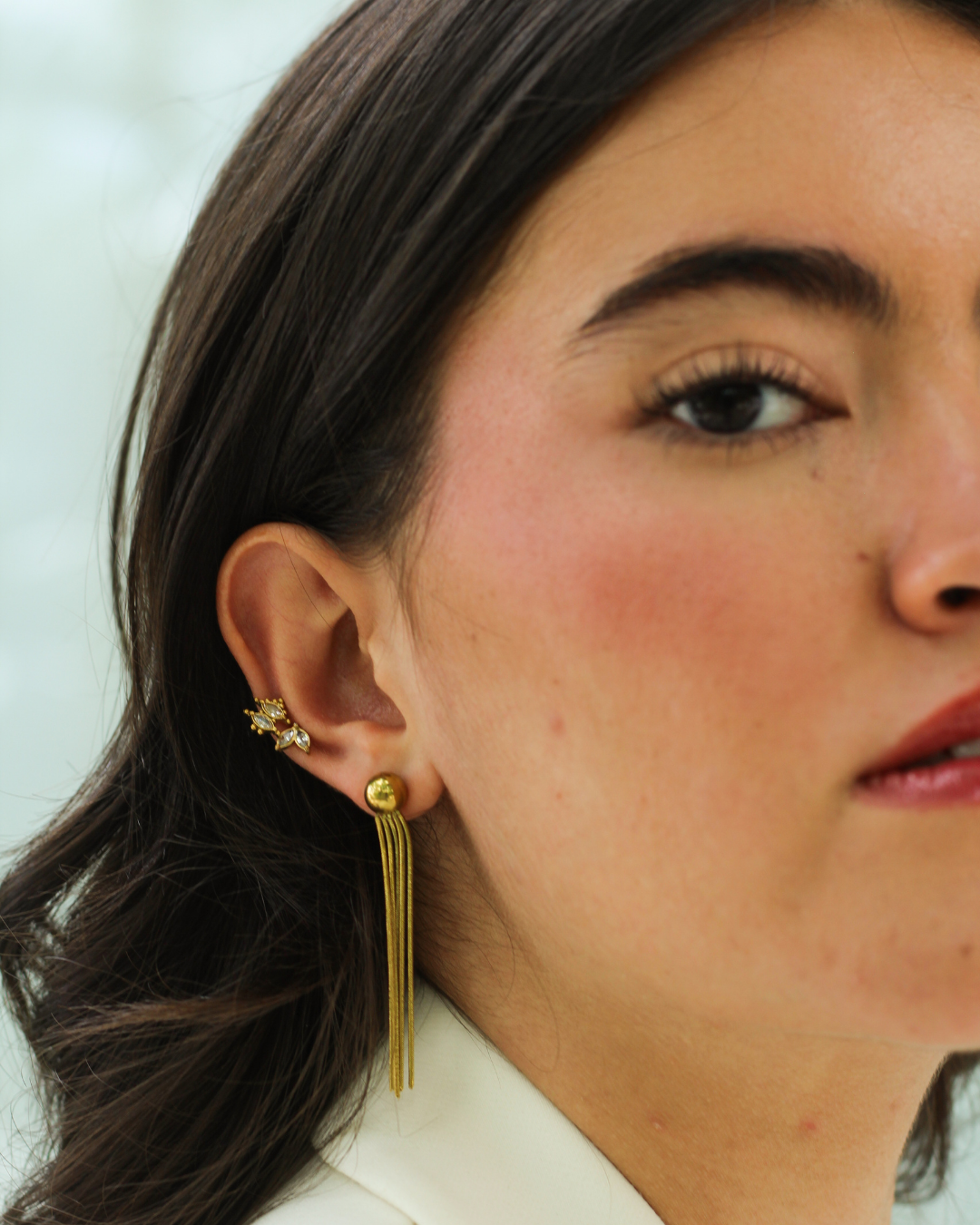 ARETES LLUVIA DE ORO