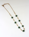 COLLAR FLORES VERDE JADE