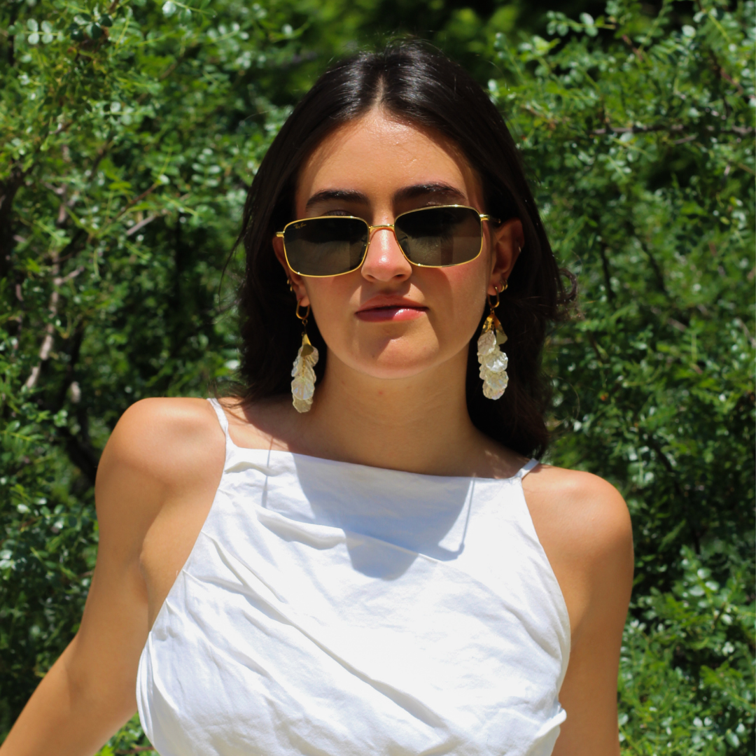 ARETES HOJAS BLANCAS