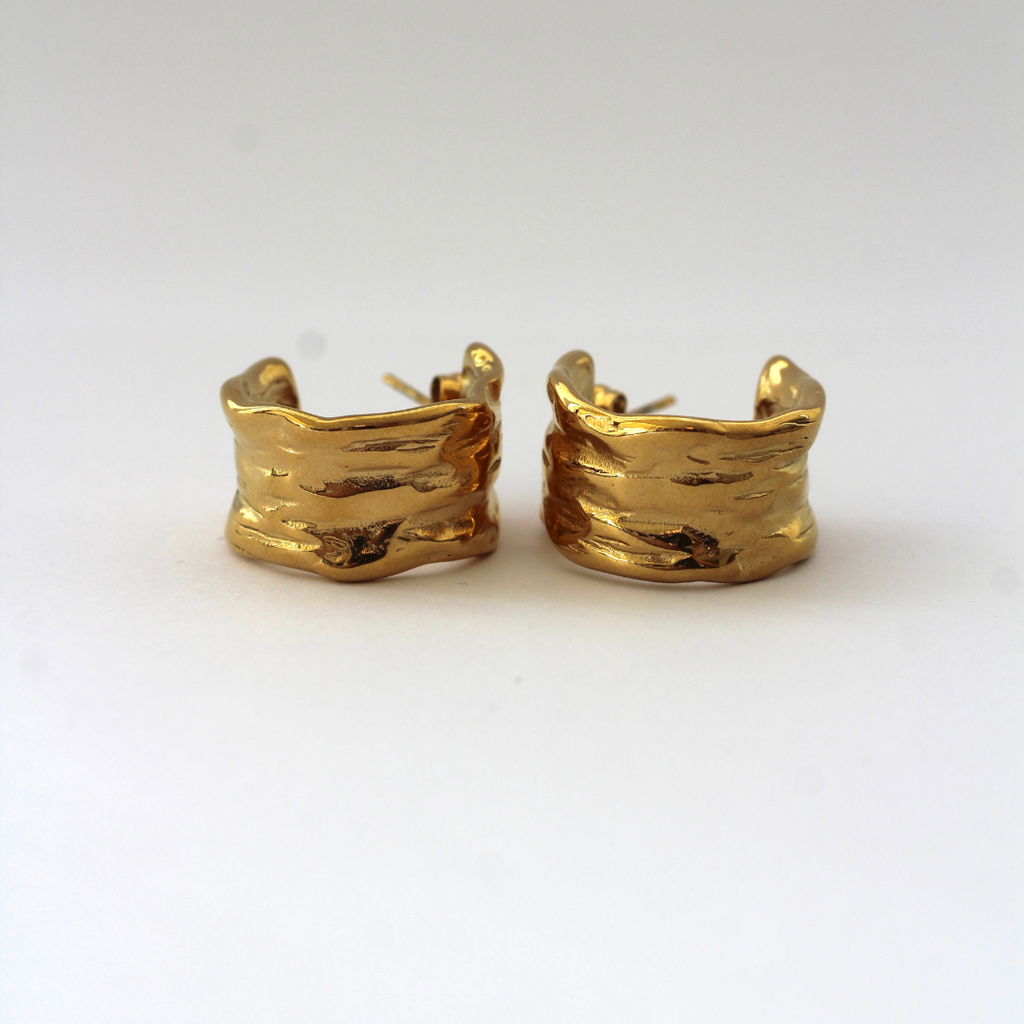 ARETES AROS DORADOS