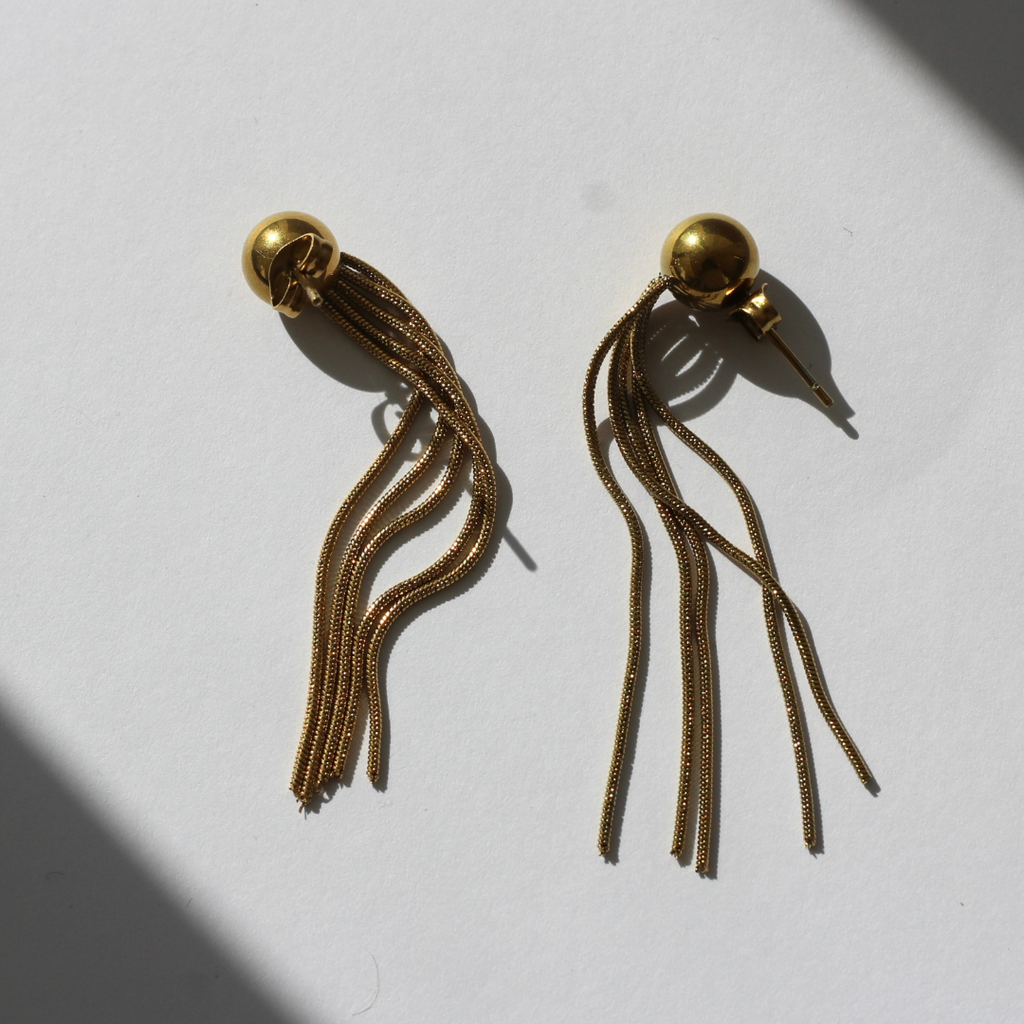 ARETES LLUVIA DE ORO