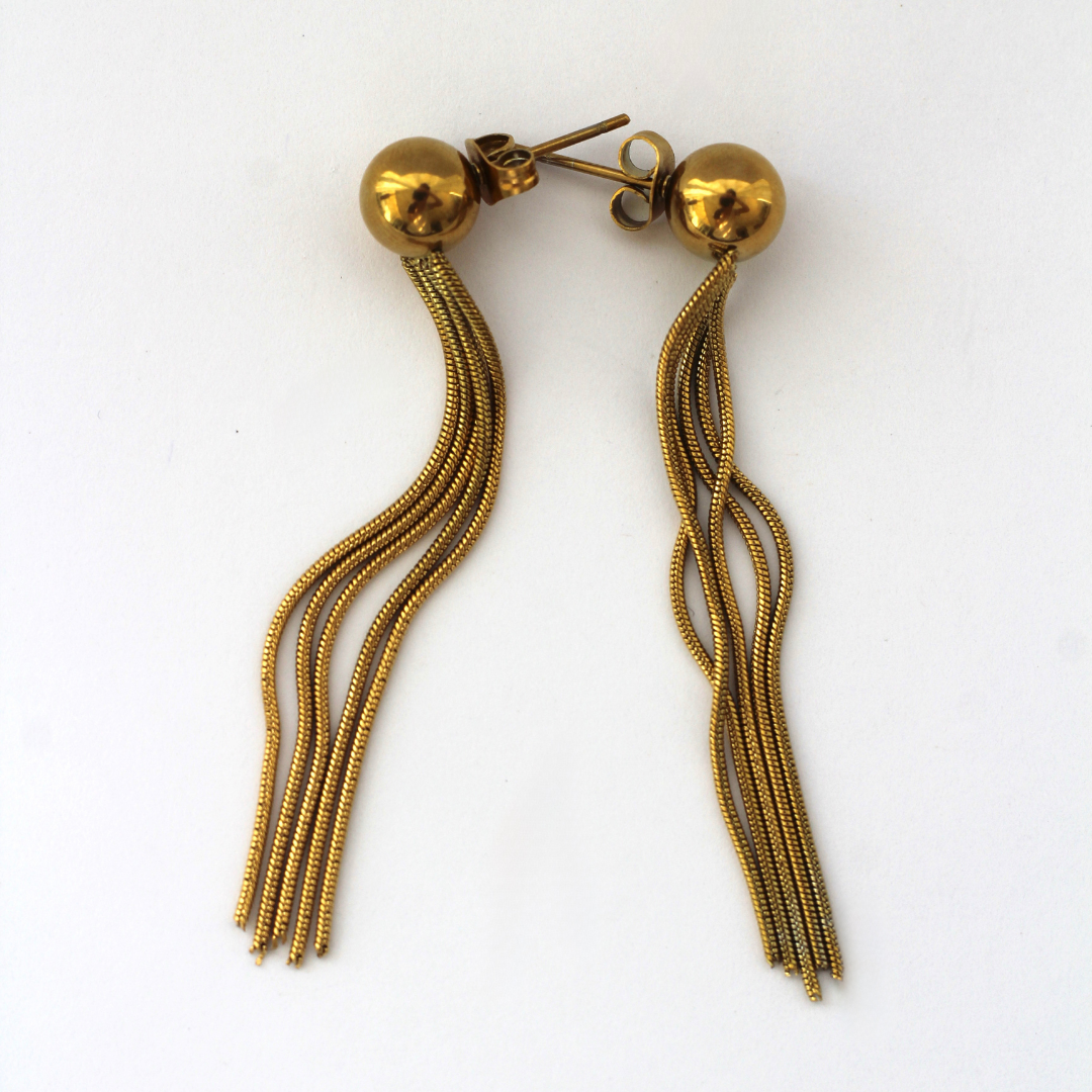 ARETES LLUVIA DE ORO