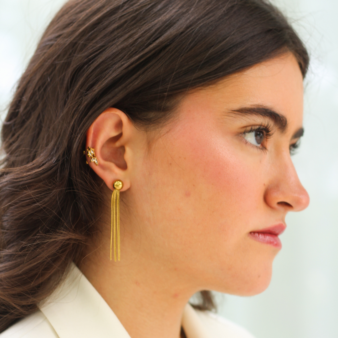 ARETES LLUVIA DE ORO