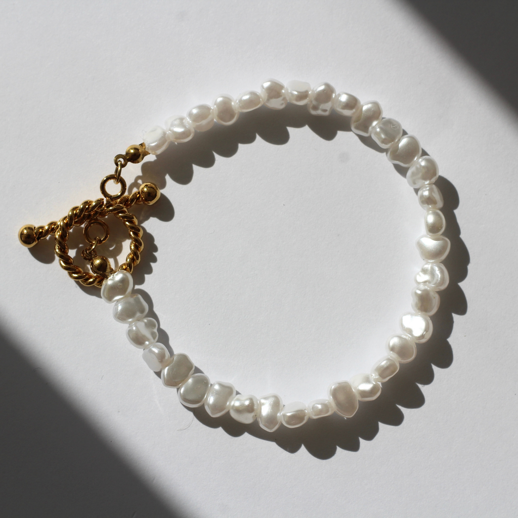 PULSERA PERLAS BLANCAS