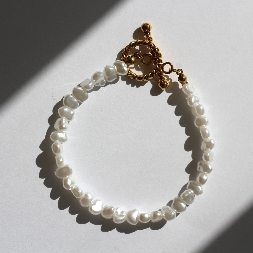PULSERA PERLAS BLANCAS