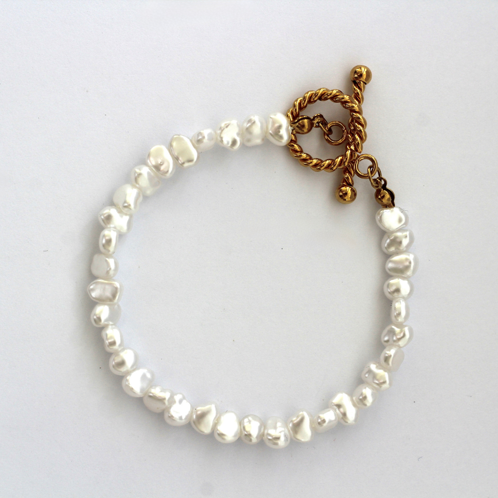 PULSERA PERLAS BLANCAS